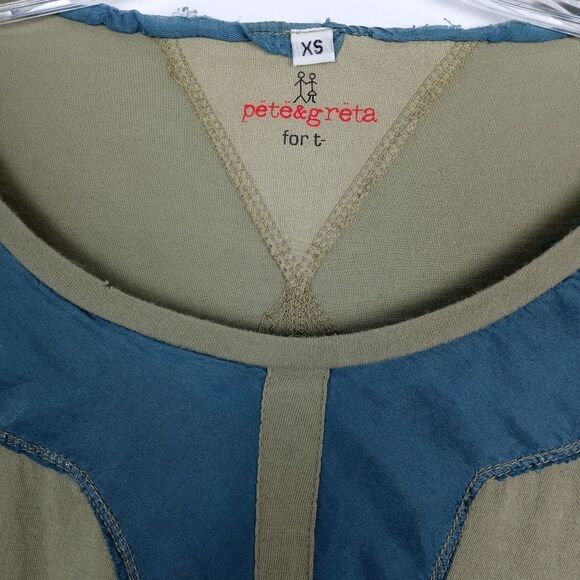 Johnny Was Pete & Greta for t By  olive green top - Picture 3 of 7